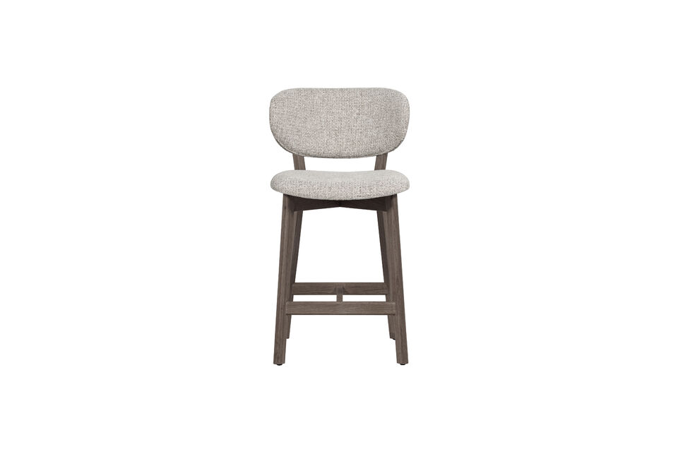 Aspect chaleureux Tissu mélange Pieds en chêne Format compact pour différents espaces Fait