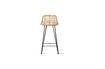 Miniature Tabouret de bar Marey en rotin naturel 1