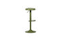 Miniature Tabouret de bar réglable métal vert chaud ISAAC Détouré