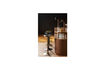 Miniature Tabouret de bar réglable métal vert chaud ISAAC 3