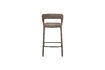 Miniature Tabouret de bar tissu taupe NOBLE 6