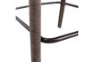 Miniature Tabouret de bar tissu taupe NOBLE 8