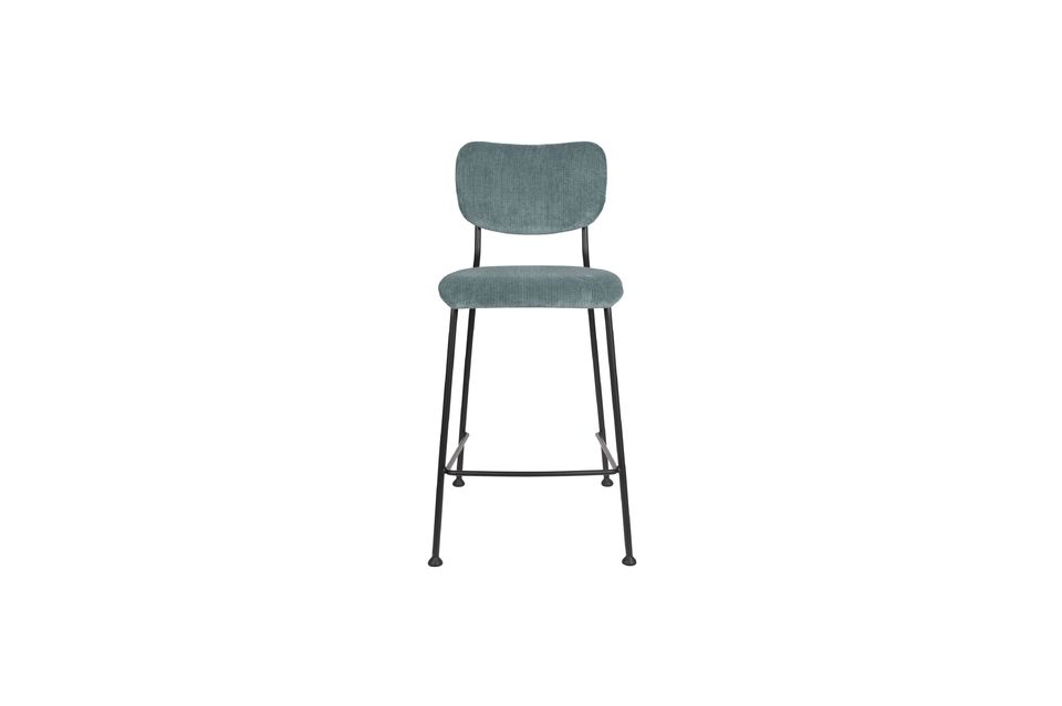 Tabouret De Comptoir Benson Gris Bleu - 9