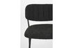 Miniature Tabouret de comptoir en tissu bouclé noir Jolien 7