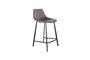 Miniature Tabouret de comptoir Franky en velours gris Détouré