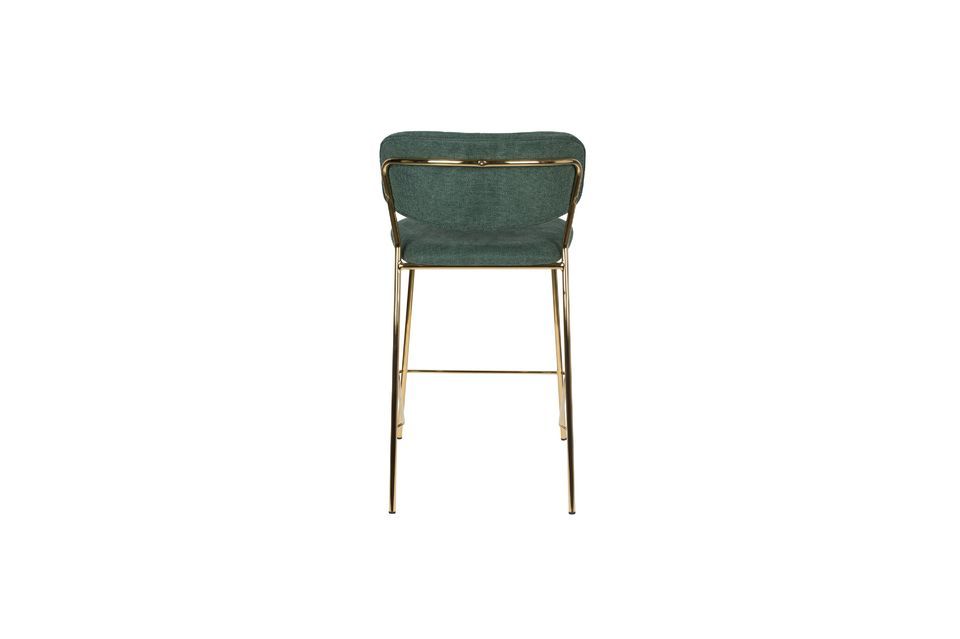 Tabouret De Comptoir Jolien or et vert foncé - 13