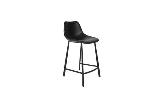 Tabouret de comptoir noir Franky Détouré