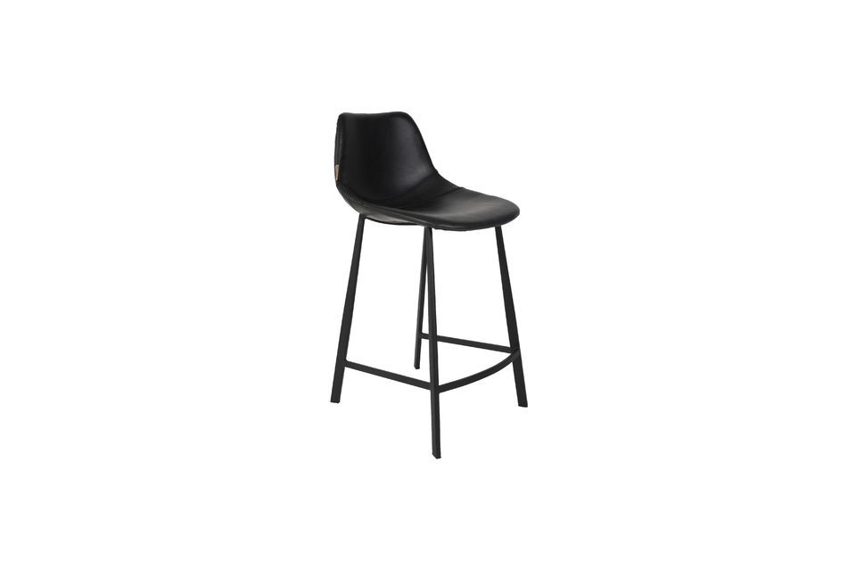 Tabouret de comptoir noir Franky Dutch Bone