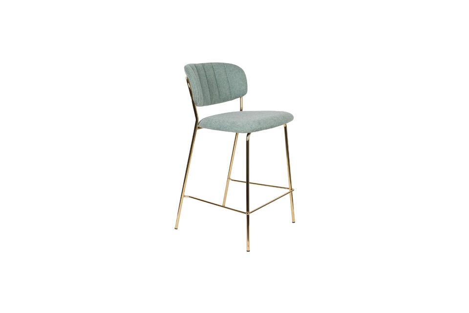 Tabouret  de comptoir or et vert clair Jolien - 7