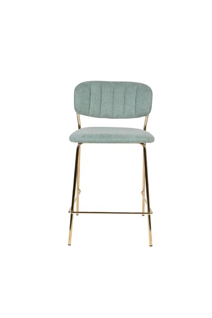 Tabouret  de comptoir or et vert clair Jolien White Label