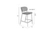 Miniature Tabouret  de comptoir or et vert clair Jolien 10