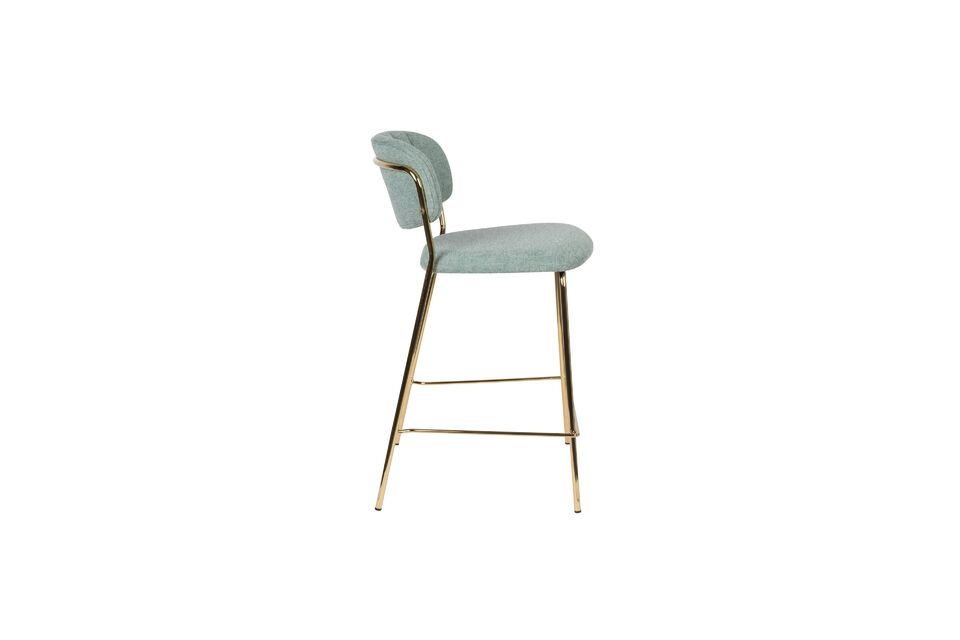 Tabouret  de comptoir or et vert clair Jolien - 9