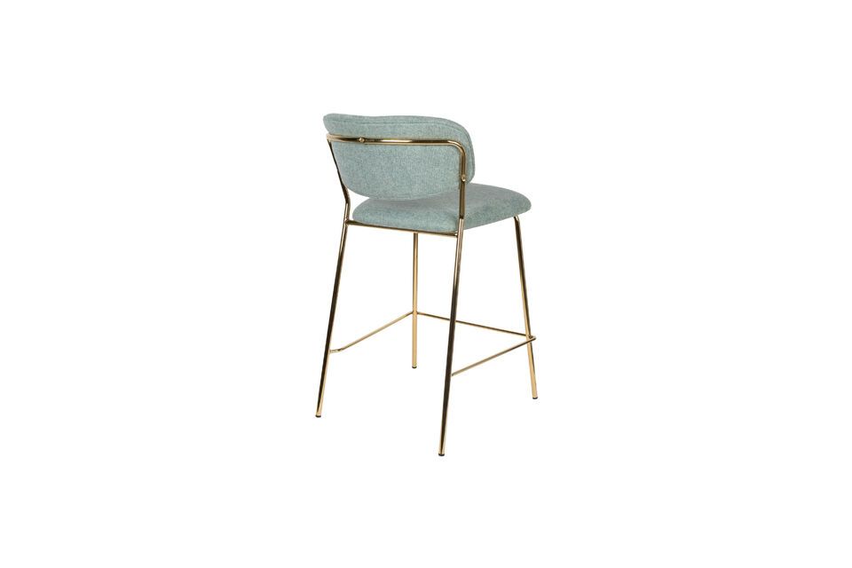 Tabouret  de comptoir or et vert clair Jolien - 10