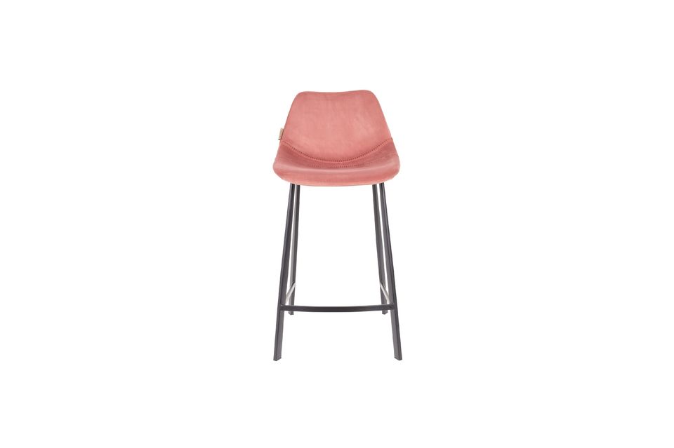 Tabouret de comptoir rose Franky Dutch Bone