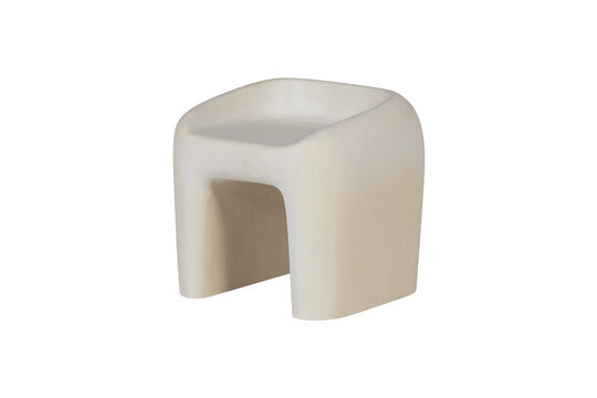 Tabouret de jardin 51x52x50 polymère renforcé naturel Nivo Détouré