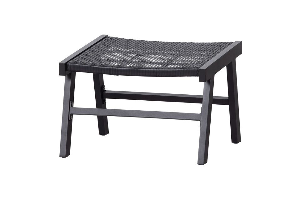Tabouret en aluminium noir Puk Woood