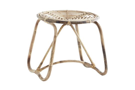 Tabouret en bambou beige Reina Détouré