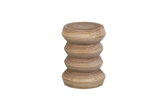 Tabouret en bois beige Babs