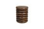 Miniature Tabouret en bois brun Disc Détouré