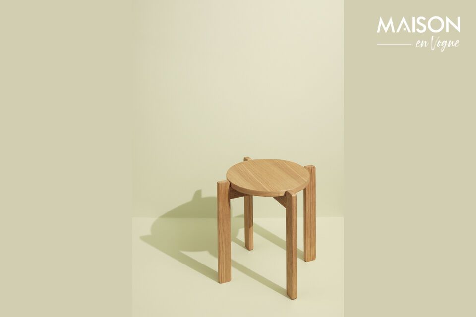 Tabouret en bois clair Always Hübsch