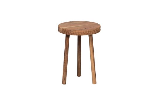 Tabouret en bois d'acacia beige Manzi