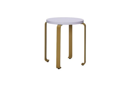 Tabouret en bois de frêne khaki et bleu clair Smile Détouré