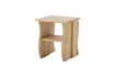Miniature Tabouret en bois d'hévéa naturel Bark 1