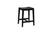 Miniature Tabouret en bois noire Kent 1