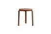 Miniature Tabouret en noyer orange Tap 1