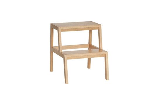 Tabouret en placage de chêne clair Alp