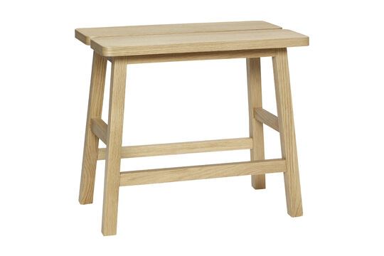 Tabouret en placage de chêne clair Ground Détouré