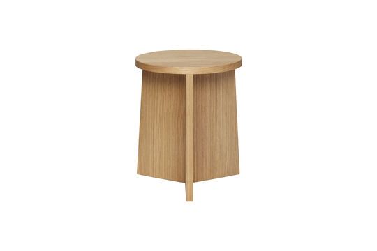 Tabouret en placage de chêne clair Split