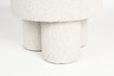 Miniature Tabouret en tissu blanc Marcos 3