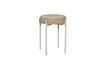 Miniature Tabouret en tissu gris-sable Silo 1