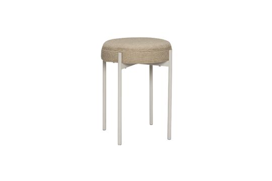 Tabouret en tissu gris-sable Silo