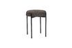 Miniature Tabouret en tissu noir Silo 1