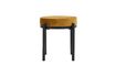 Miniature Tabouret en velours olive Lao 1