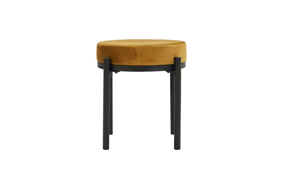 Tabouret en velours olive Lao House Doctor