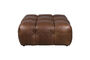 Miniature Tabouret Hackman en cuir chocolat Détouré