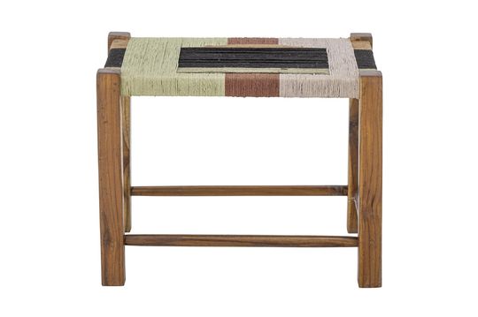 Tabouret marron en toile de jute Verde Détouré