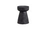 Miniature Tabouret Ø28x40 cm bois de paulownia noir Borre Détouré