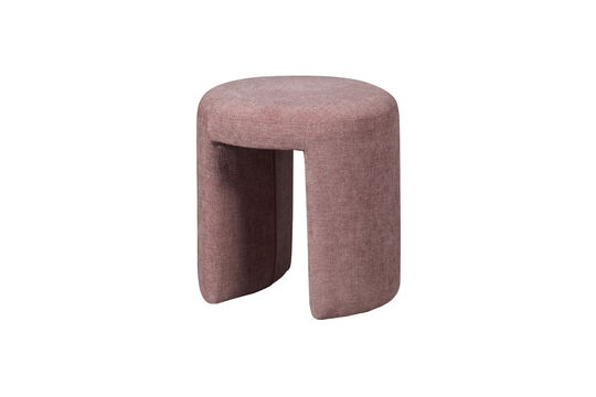 Voir la fiche produit tabouret rembourré en chenille blush Charlie Tabouret rembourré en chenille blush Charlie