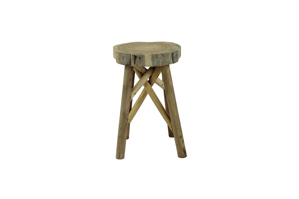 Si vous aimez le naturel et le bois, ce tabouret est fait pour vous