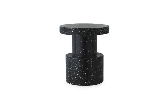 Tabouret-table d'appoint noir Bit Détouré