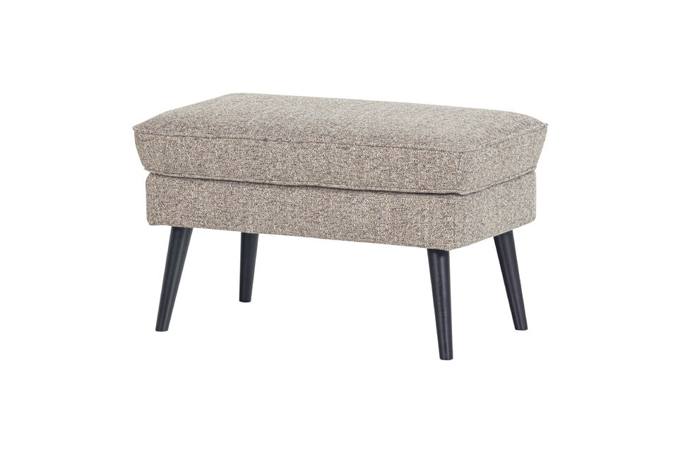 Taburete 47x77x51 cm Tejido Marrón Melange ROCCO Woood