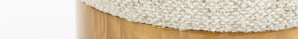 Descriptivo Materiales Taburete beige Burlin