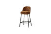 Miniatura Taburete de bar 65 cm chenilla 3D marrón medio Vogue 1