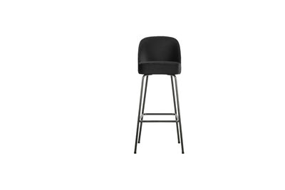 Taburete de bar 80 cm terciopelo negro Vogue