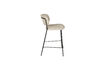 Miniatura Taburete de bar de borreguito beige y negro Jolien 3