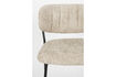 Miniatura Taburete de bar de borreguito beige y negro Jolien 6